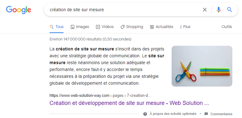 Position zéro sur la création de site sur mesure