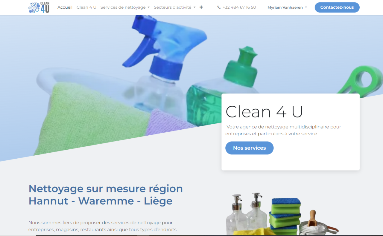 Clean4u entreprise de nettoyage à Hannut